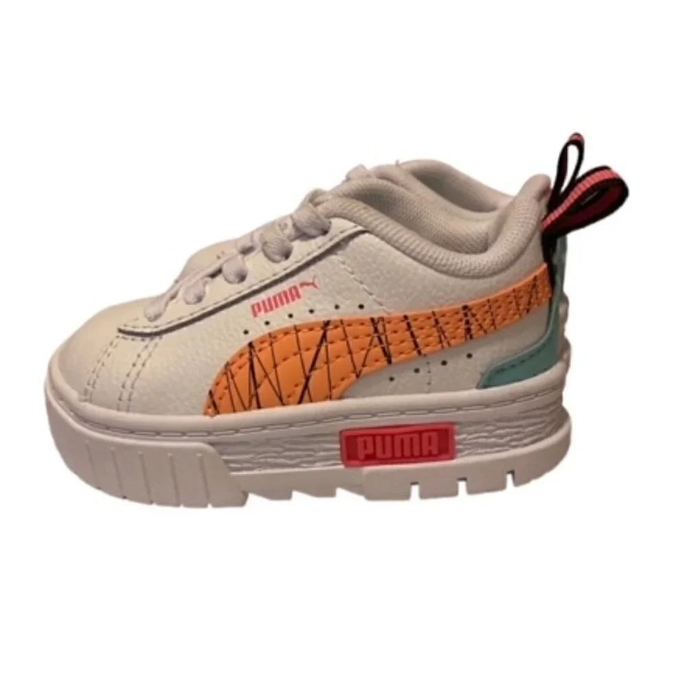 Puma Girls Mayze Nail Glam Sneaker 4C